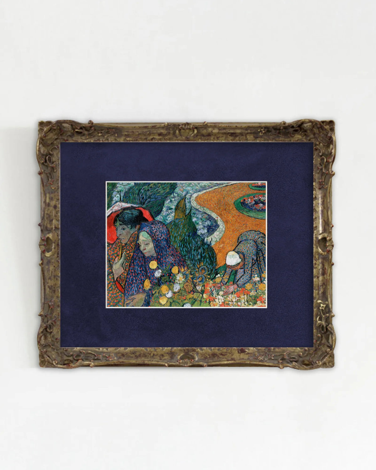 Vincent Willem van Gogh - "Souvenir du jardin à Etten (Femmes d'Arles)" Framed Art