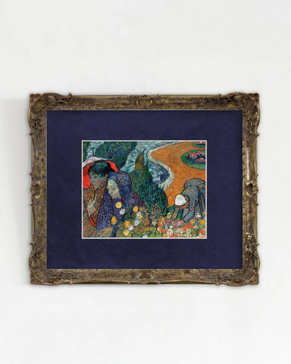 Vincent Willem van Gogh - "Souvenir du jardin à Etten (Femmes d'Arles)" Framed Art