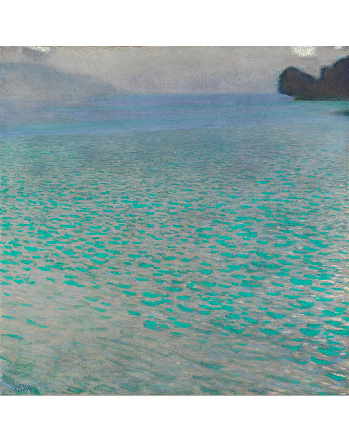 Gustav Klimt - "Attersee" Framed Art