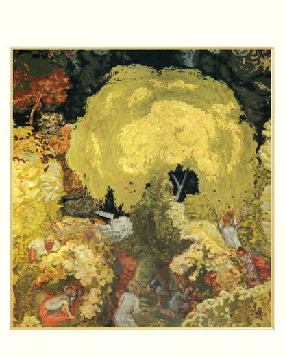 Pierre Bonnard - "L'Automne, la cueillette des fruits" Framed Art