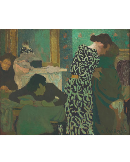Édouard Vuillard - "The Flowered Dress" Framed Art
