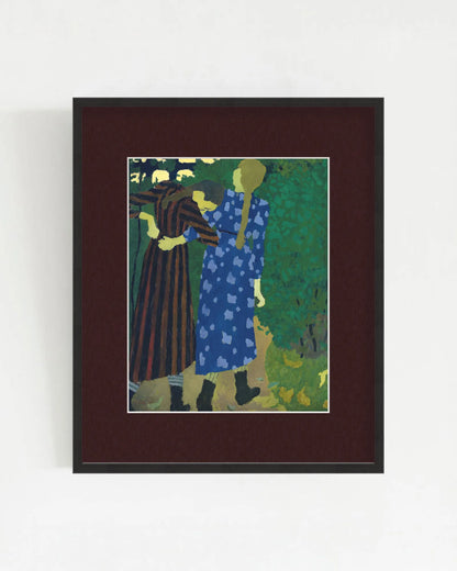 Édouard Vuillard - "Fillettes se promenant" Framed Art