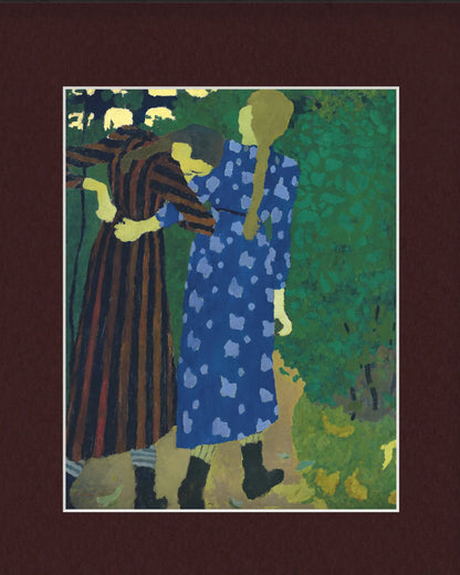 Édouard Vuillard - "Fillettes se promenant" Framed Art