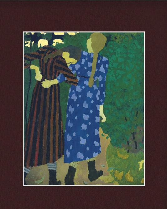 Édouard Vuillard - "Fillettes se promenant" Framed Art