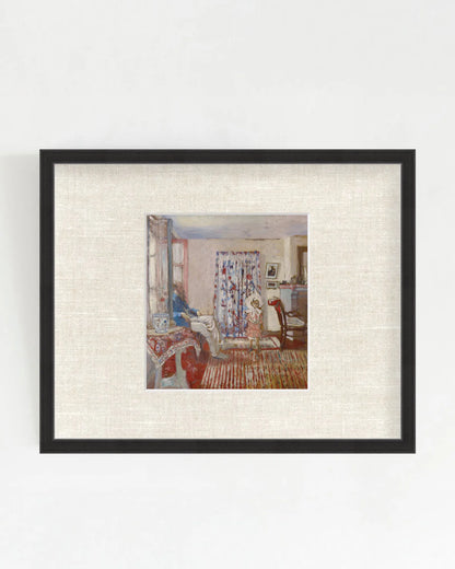 Édouard Vuillard - "Le Peintre Ker-Xavier Roussel et sa fille" Framed Art