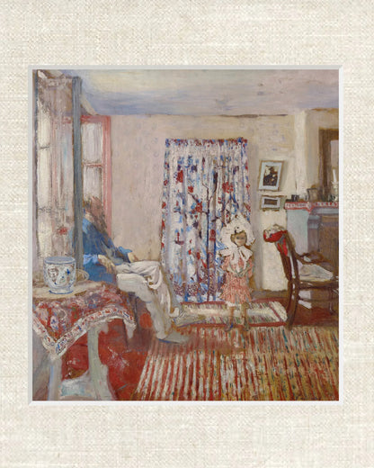 Édouard Vuillard - "Le Peintre Ker-Xavier Roussel et sa fille" Framed Art