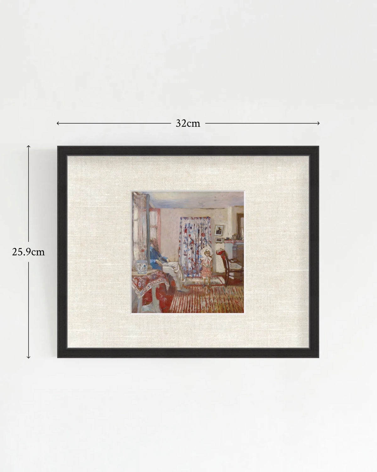 Édouard Vuillard - "Le Peintre Ker-Xavier Roussel et sa fille" Framed Art