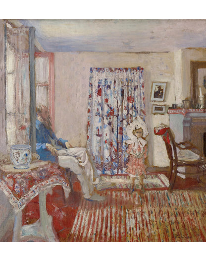 Édouard Vuillard - "Le Peintre Ker-Xavier Roussel et sa fille" Framed Art