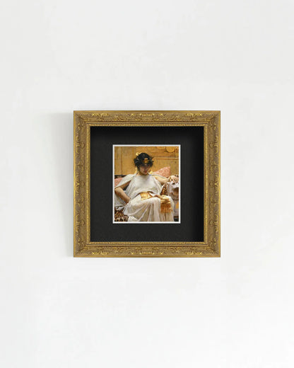 John William Waterhouse - "Cleopatra" Miniature Framed Art