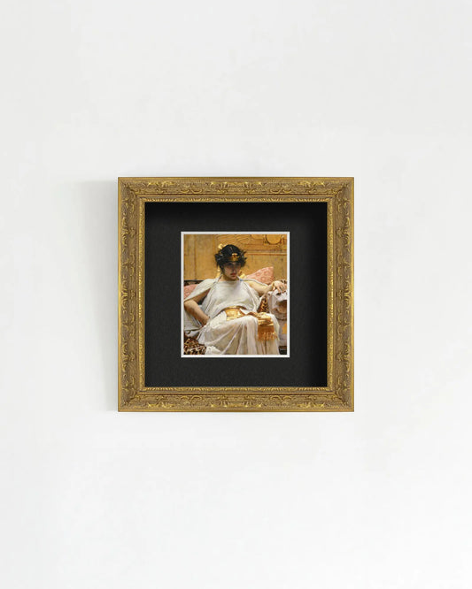 John William Waterhouse - "Cleopatra" Miniature Framed Art