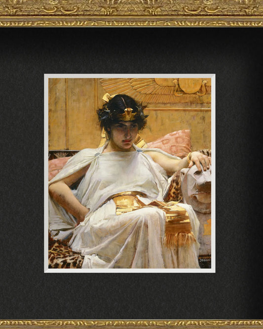 John William Waterhouse - "Cleopatra" Miniature Framed Art