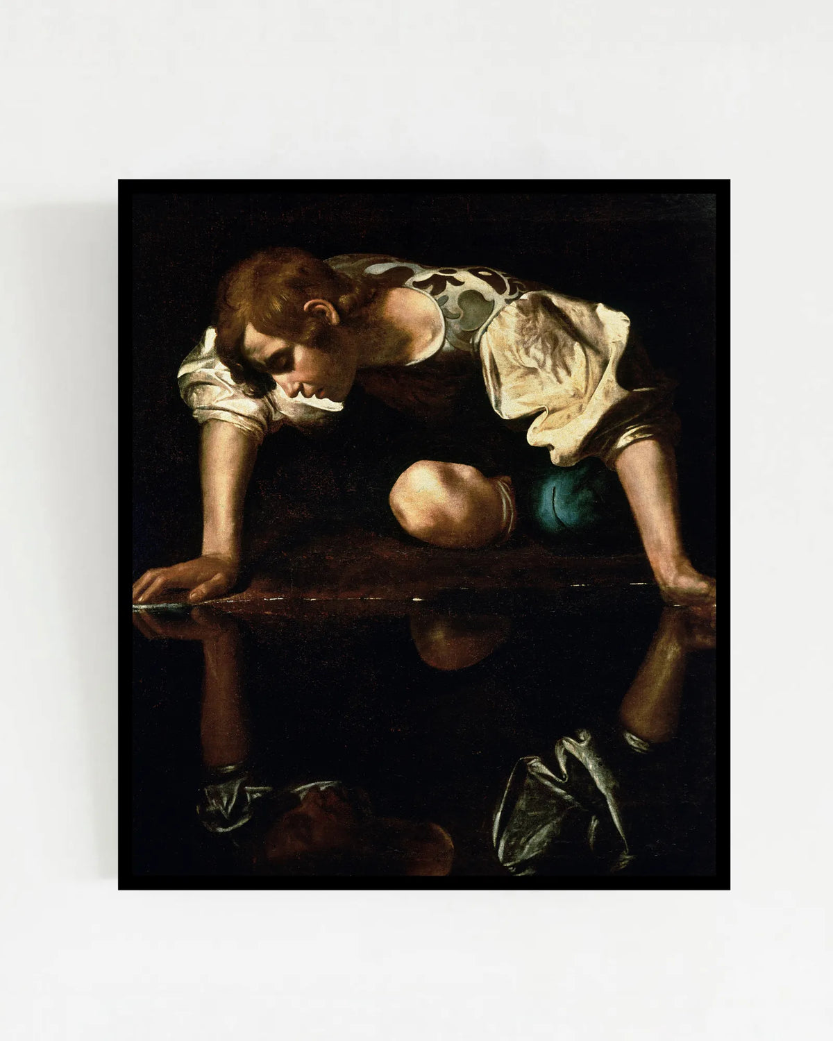 Caravaggio - "Narcissus" Framed Art