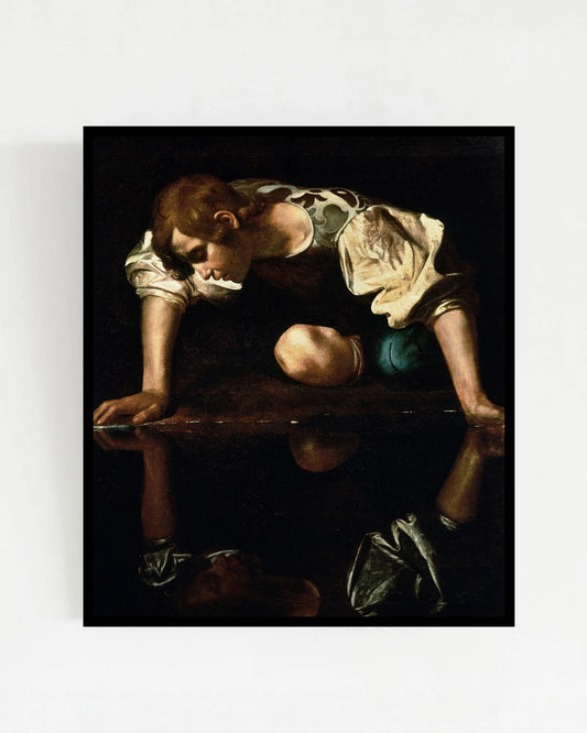 Caravaggio - "Narcissus" Framed Art