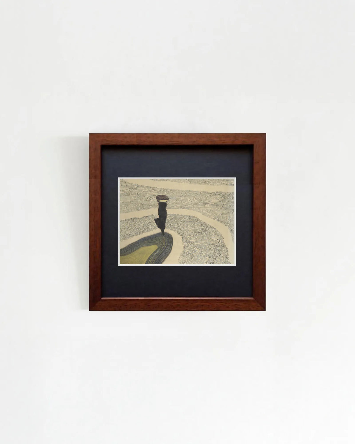 Léon Spilliaert - "Woman at the Shoreline" Miniature Framed Art
