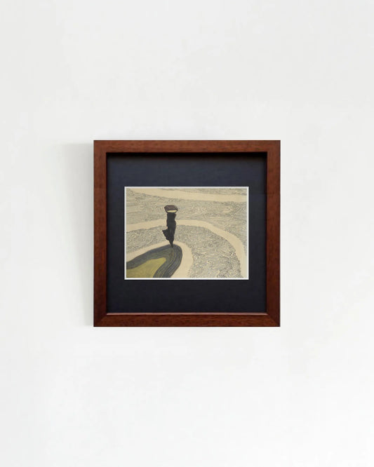 Léon Spilliaert - "Woman at the Shoreline" Miniature Framed Art