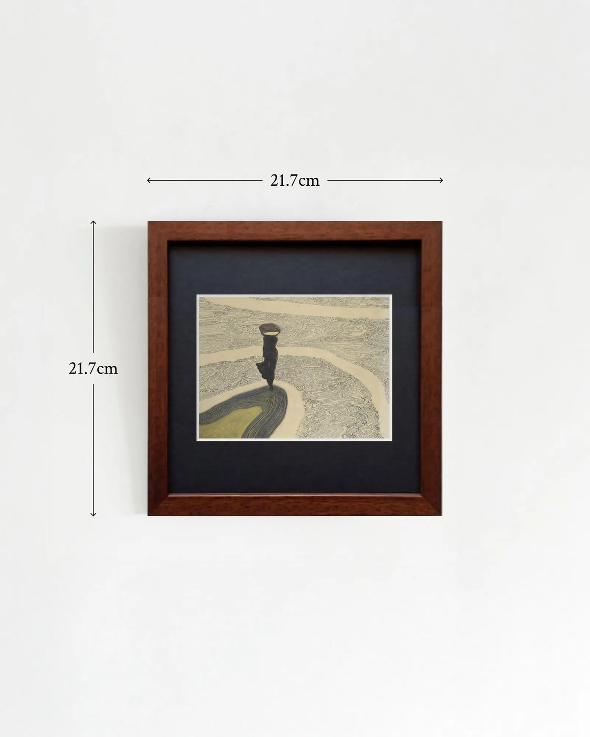 Léon Spilliaert - "Woman at the Shoreline" Miniature Framed Art