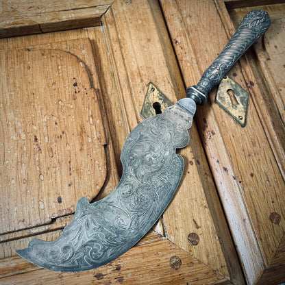 Engraved Fish Serving Knife – Late 19th Century, France