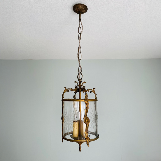 French Lantern Chandelier – Mid-20th Century