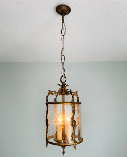 French Lantern Chandelier – Mid-20th Century