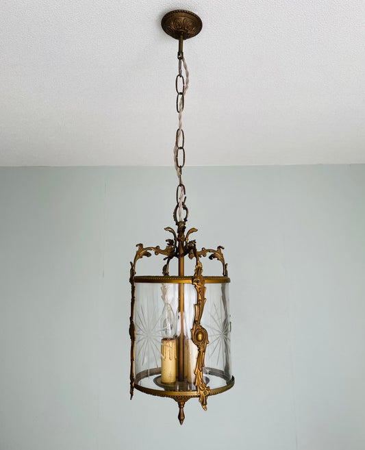 French Lantern Chandelier – Mid-20th Century
