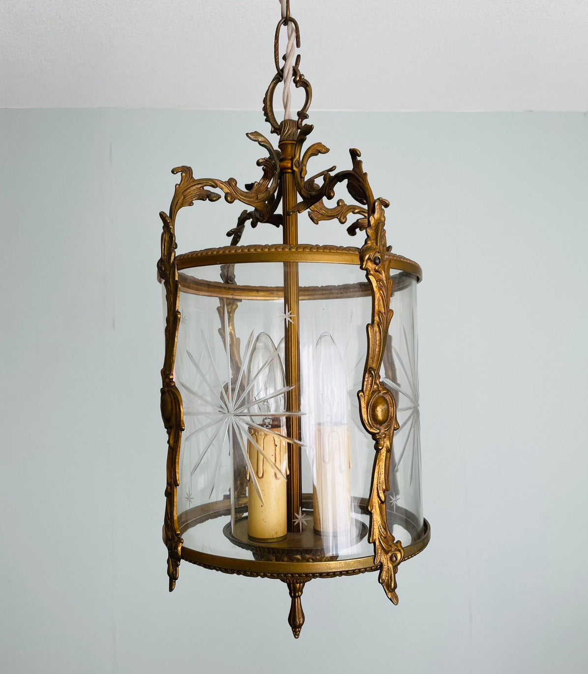 French Lantern Chandelier – Mid-20th Century