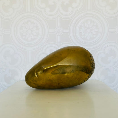 Sleeping Muse – Bronze Sculpture, Late 20th Century, Romania