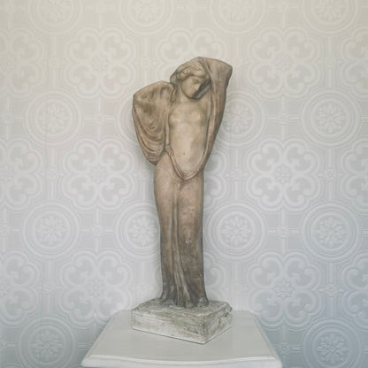 Art Nouveau Alabaster Marble Statue