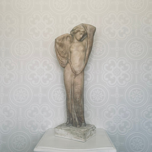 Art Nouveau Alabaster Marble Statue
