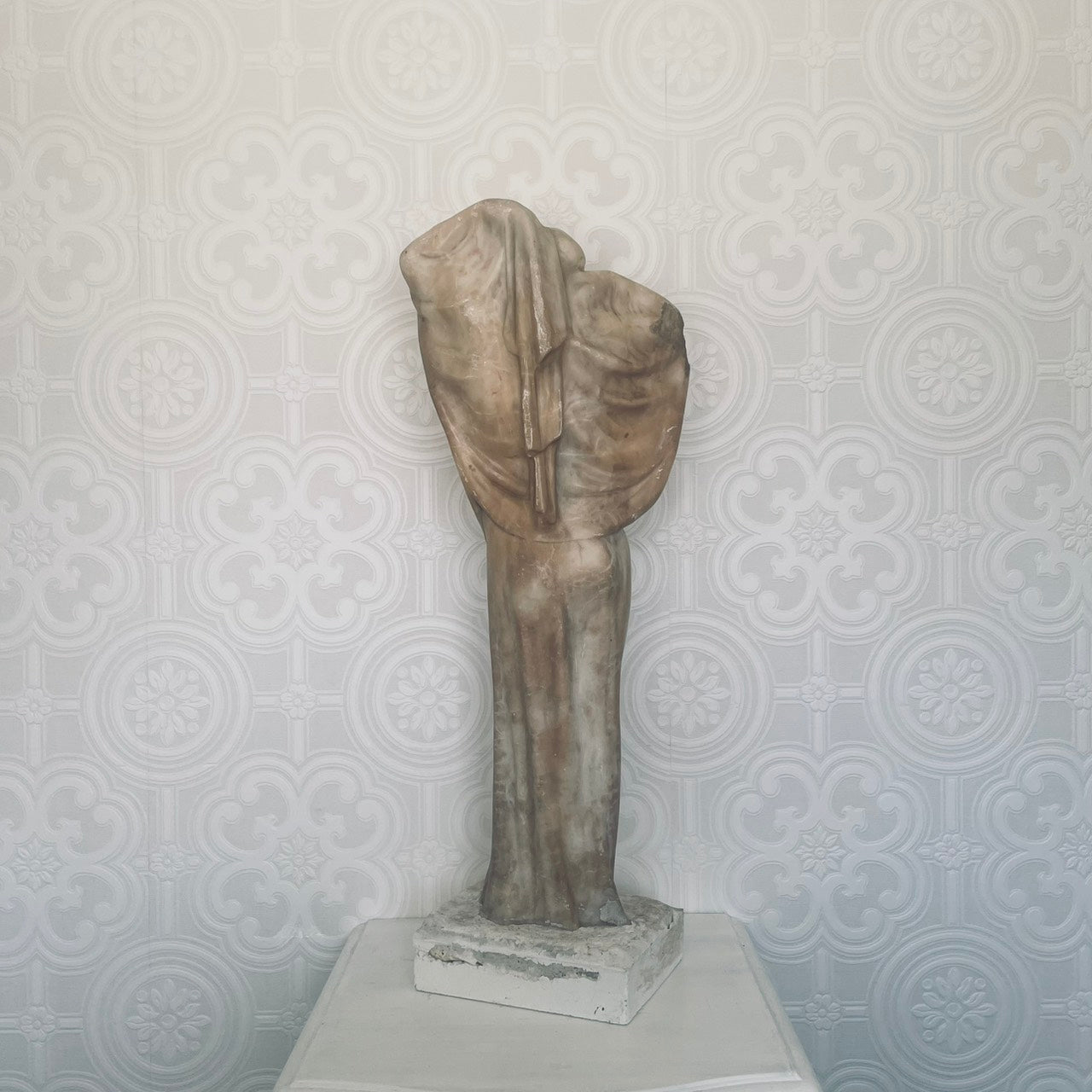 Art Nouveau Alabaster Marble Statue