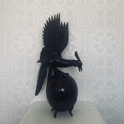 Carved Phoenix Sculpture