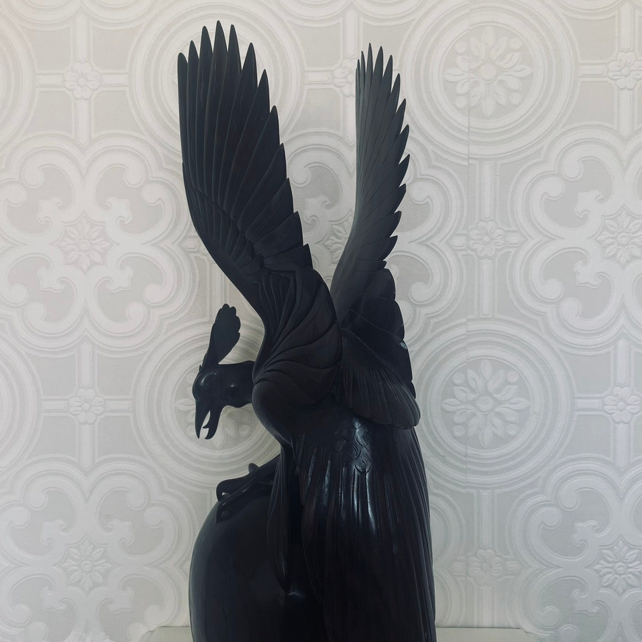 Carved Phoenix Sculpture