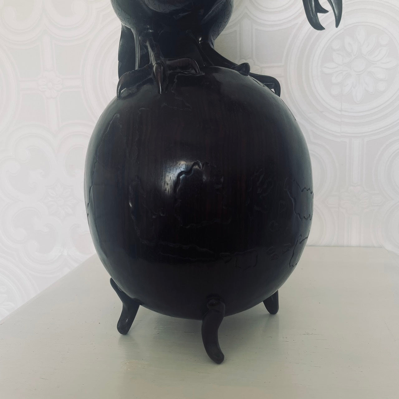 Carved Phoenix Sculpture