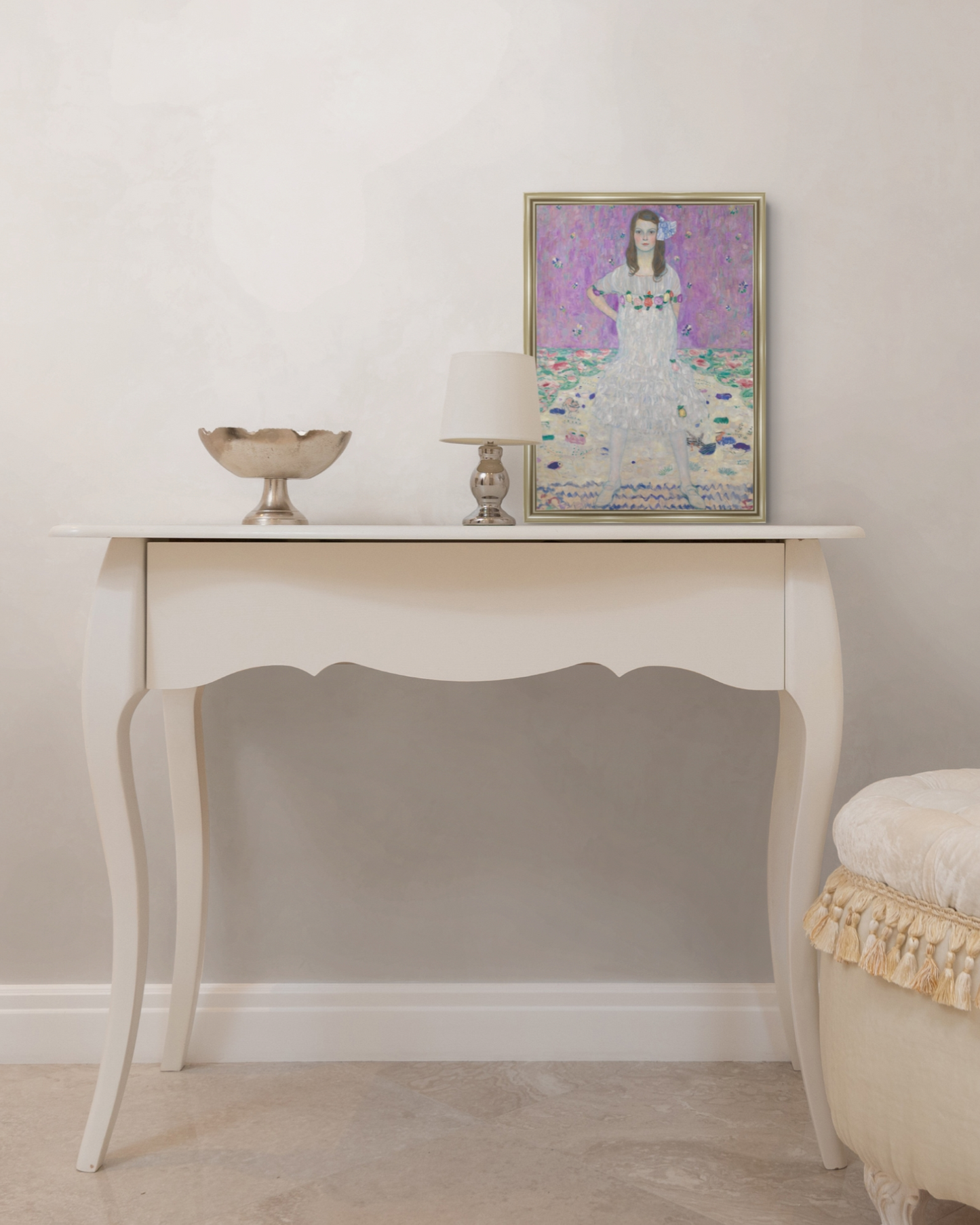 Gustav Klimt - "Mäda Primavesi (1903–2000)" Framed Art