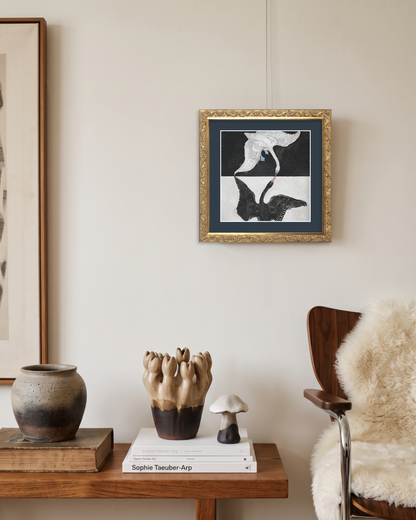 SILENCE-02 : Hilma af Klint - "The Swan No. 1" Framed Art