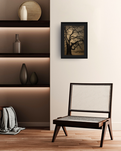 SOLITUDE-01: Léon Spilliaert - "Tree in Winter, Brafa" Framed Art