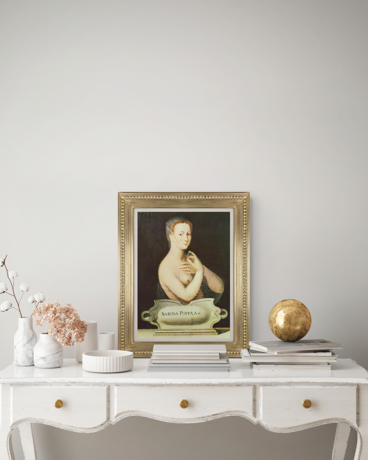 School of Fontainebleau - "Poppaea Sabina" Framed Art