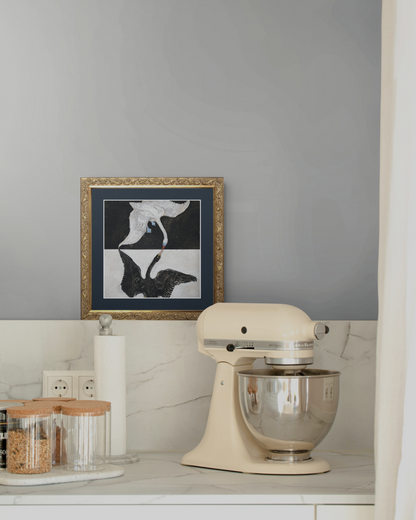 SILENCE-02 : Hilma af Klint - "The Swan No. 1" Framed Art