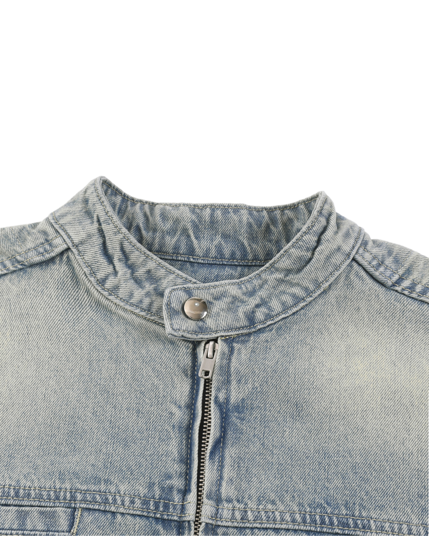 Gustav Moreau Art Vintage Wash Zip Denim Jacket