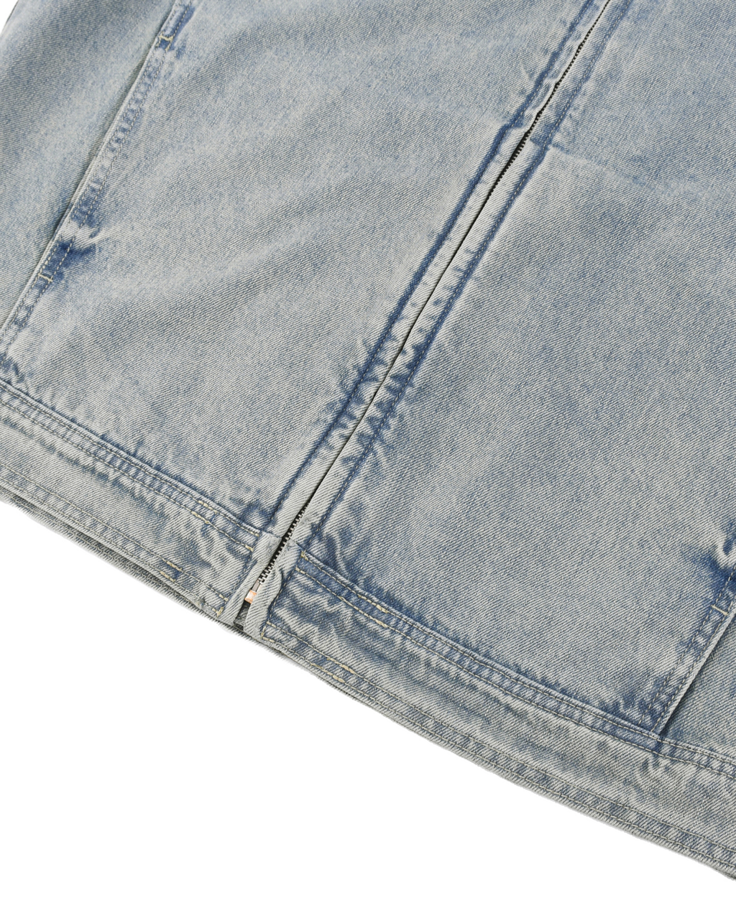 Gustav Moreau Art Vintage Wash Zip Denim Jacket