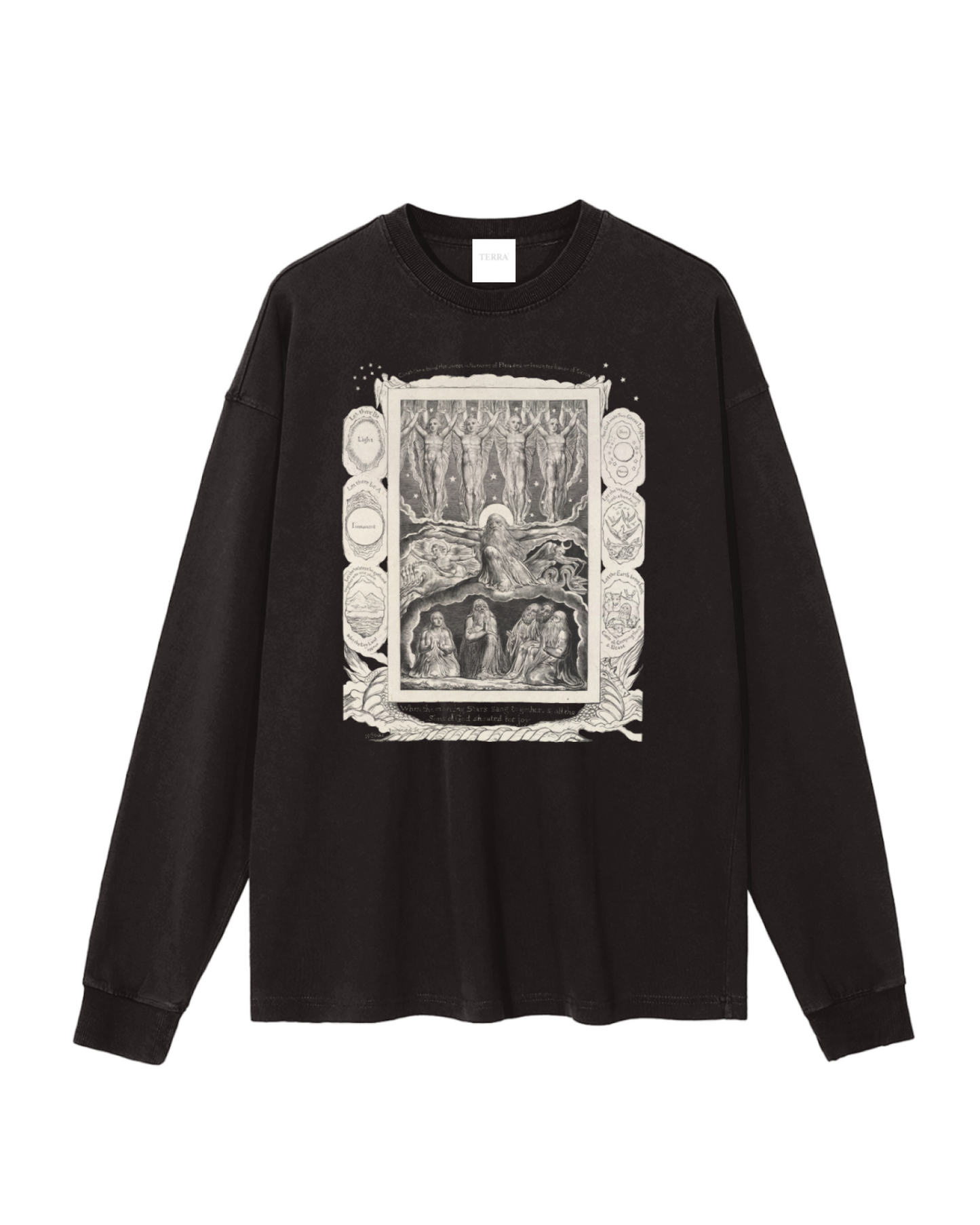 William Blake Art Vintage Long Sleeve T-Shirt