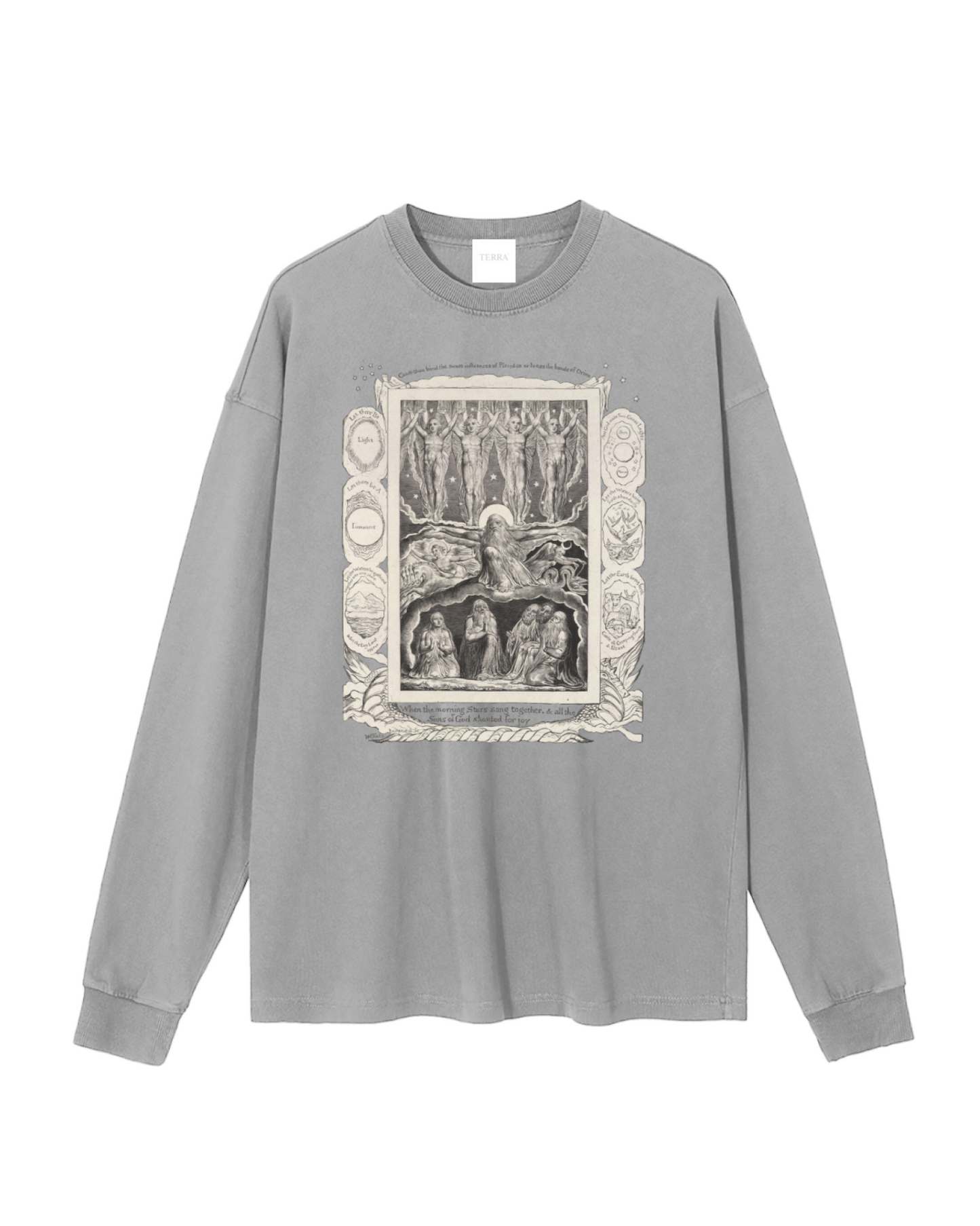 William Blake Art Vintage Long Sleeve T-Shirt
