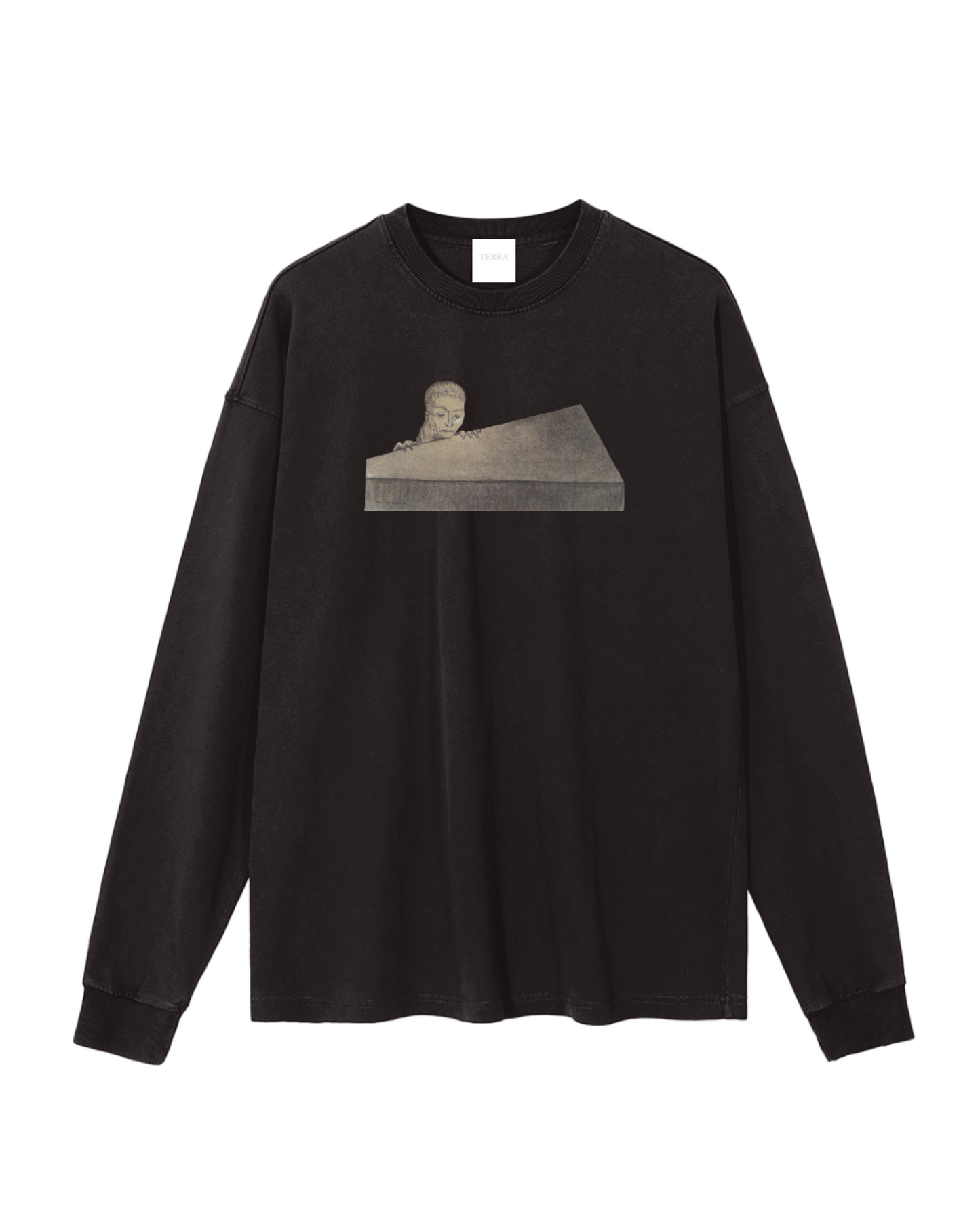 Odilon Redon Art Vintage Washed Long Sleeve T-Shirt