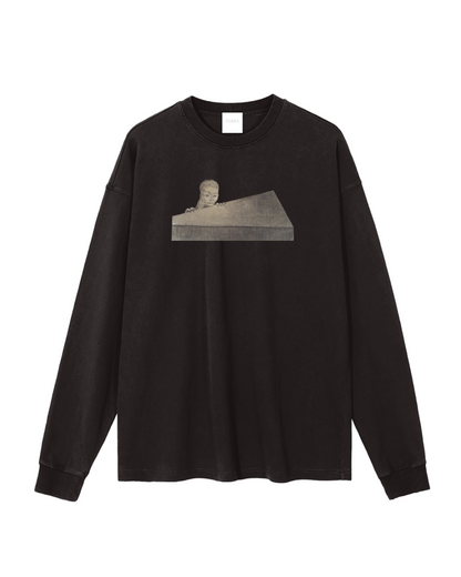 Odilon Redon Art Vintage Washed Long Sleeve T-Shirt