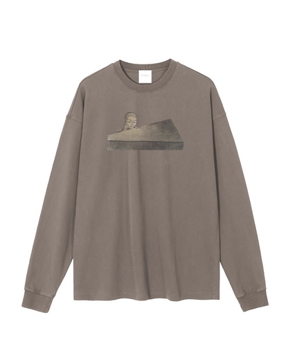 Odilon Redon Art Vintage Washed Long Sleeve T-Shirt