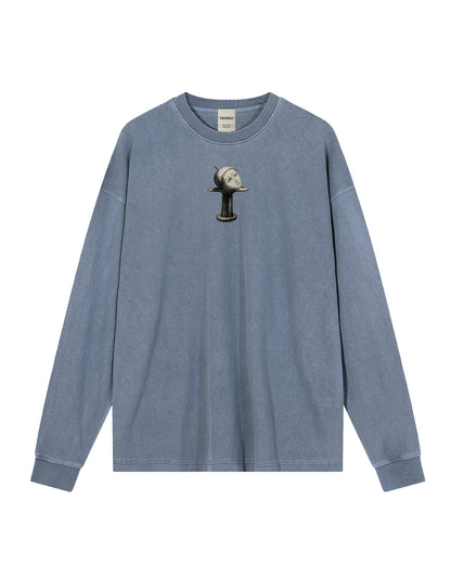 Odilon Redon Art Vintage Washed Long Sleeve T-Shirt