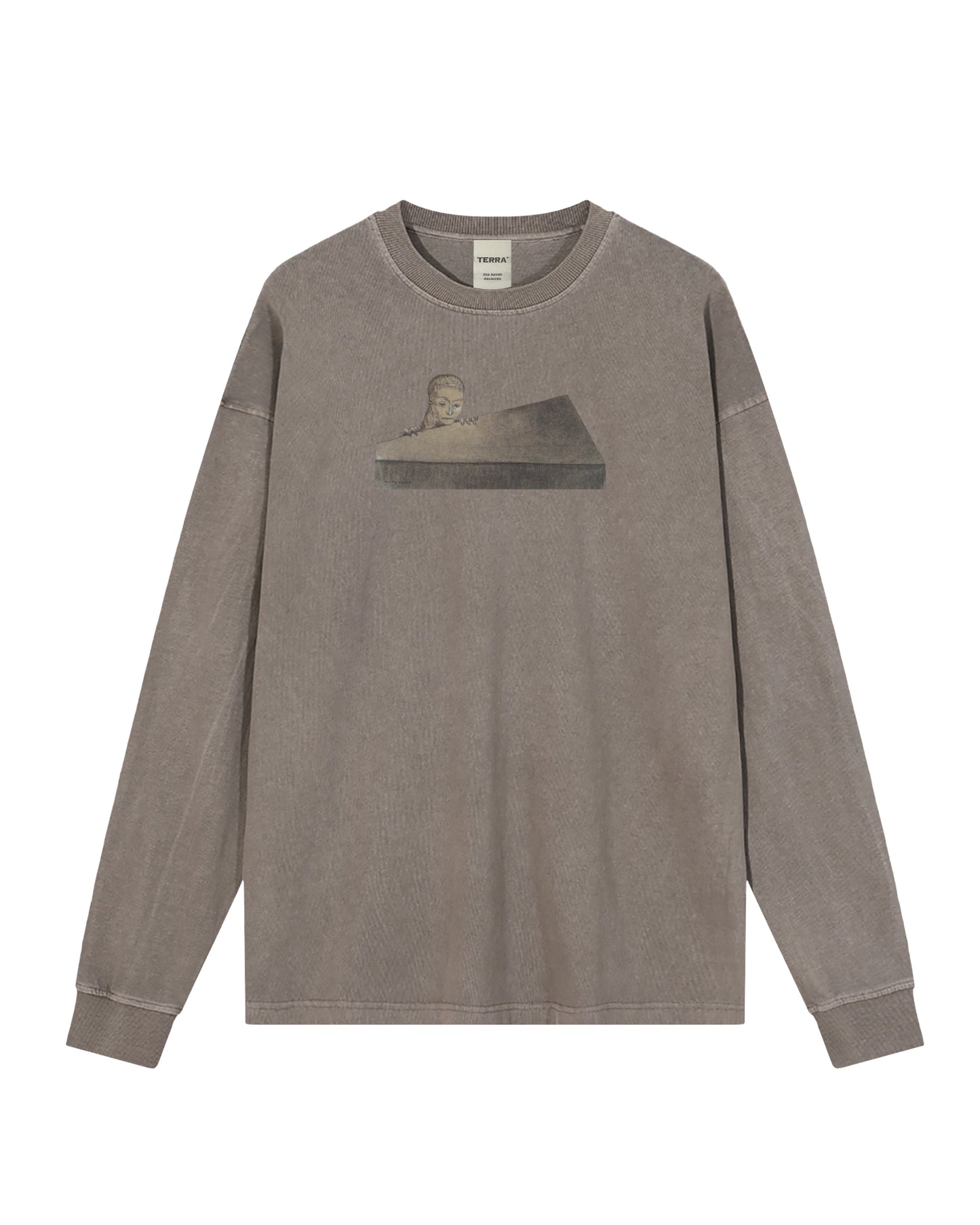 Odilon Redon Art Vintage Washed Long Sleeve T-Shirt