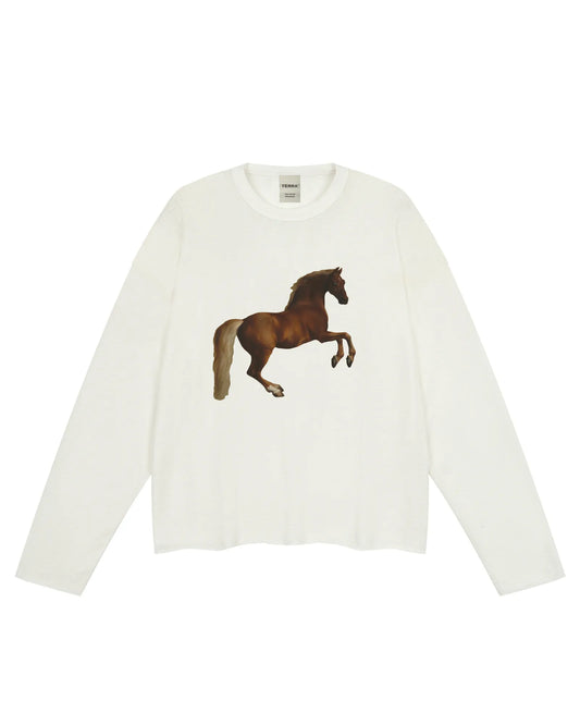 George Stubbs Whistlejacket Sheer Long Sleeve