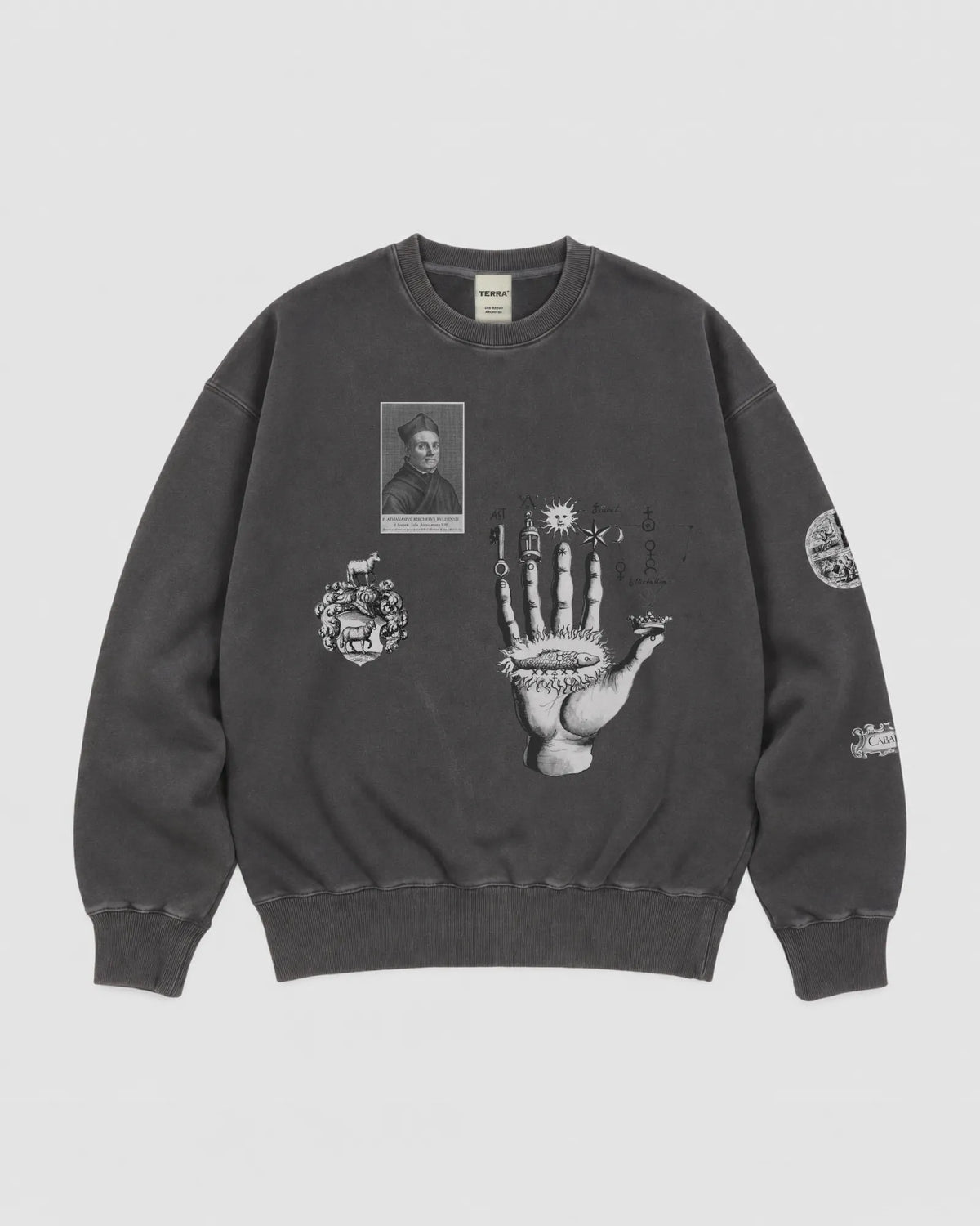 Hermetic Snow Washed Oversized Sweatshirt