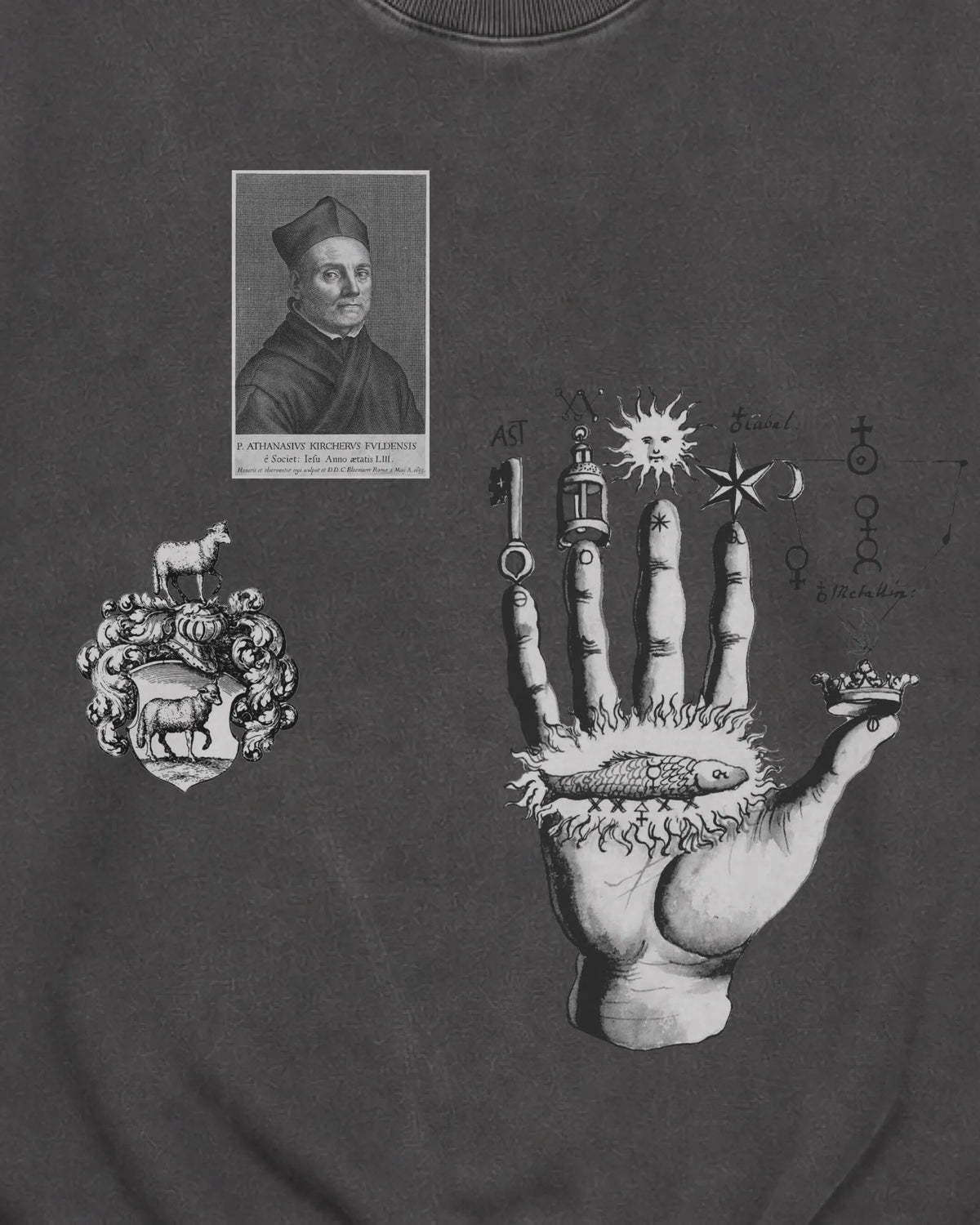 Hermetic Snow Washed Oversized Sweatshirt