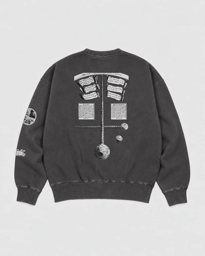 Hermetic Snow Washed Oversized Sweatshirt